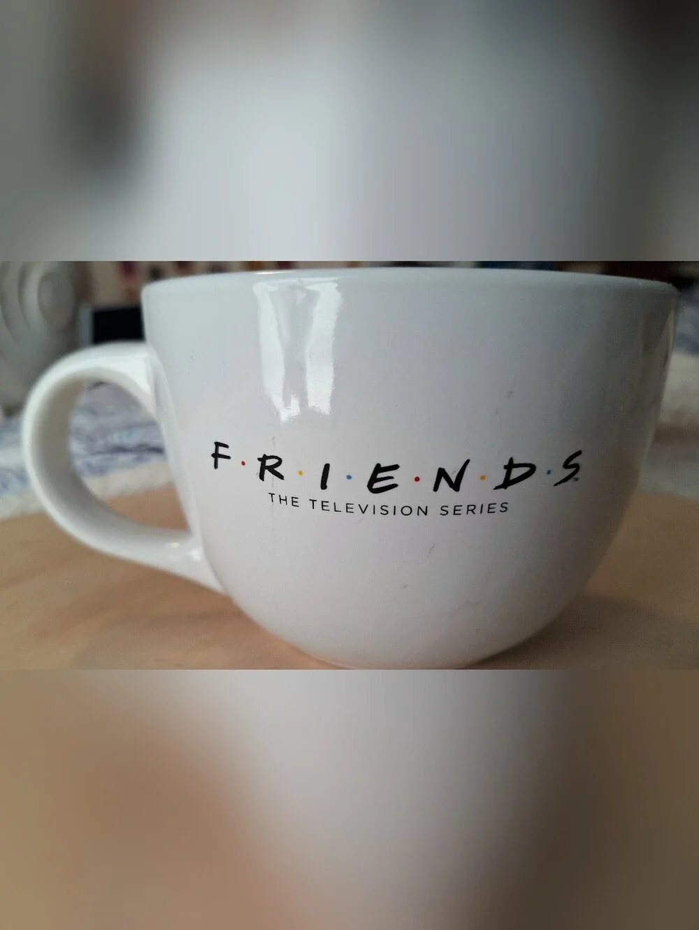 Source Unknown White Central Perk Ceramic Coffee Mug with Red and Green Logo